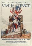 1918 All For One And One For All! Vive La France! Allied Tribute to France