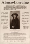 1918 Alsace-Lorraine. President Wilson's Address To Congress