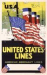 1930 To U.S.A. United States Lines. American Merchant Lines