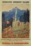 1934 Czechoslovak Government Railways. Aerial Cableway Horni Hanychow-Jested. Holidays in Czechoslovakia
