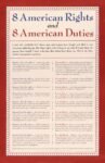 1943 8 American Rights and 8 American Duties
