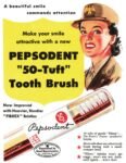 1943 A beautiful smile commands attention Pepsodent