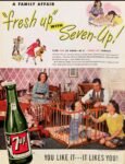 1947 A Family Affair 'fresh up' With Seven-Up!