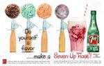 1956 Do yourself a flavor... make a Seven-Up Float!