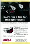 1964 Don't risk a fine for stop-light failure!! Lucas