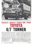 1965 Toyota 6/7 Tonner. Biggest, Newest Tough One From Toyota