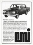 1965 Toyota Crown. Canada's first limousine quality car priced at $2595