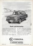 1966 Toyota Corona. Split personality