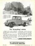 1966 Toyota Land Cruiser Pickup. The do-anything vehicle