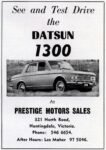 1967 Datsun 1300. See and Test Drive