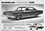 1967 Rambler (AMC) Ambassador & Rebel Saloons (Sedans)