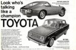 1967 Toyota 2000 GT and Corona. Look who-s talking like a champion