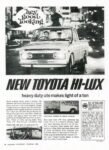 1969 Toyota Hi-Lux, heavy duty ute makes light of a ton