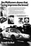 1970 Jim McKeown shows that 'racing improves the breed.' Go well. Go Shell