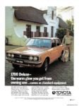 1973 Toyota Corona 1700 Deluxe - the warm glow you get from owning one... comes as standard equipment