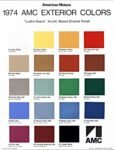 1974 American Motors (AMC) Exterior Colors