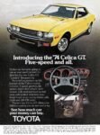 1974 Toyota Celica GT. Five-speed and all