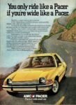 1975 AMC Pacer. You only ride like a Pacer if you're wide like a Pacer