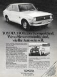1975 Toyota 1000. Der Kompaktkerl. Wenn Sie sovernünftig sind, wie Ihr Auto sein soll