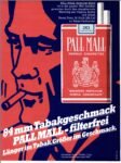 1976 84mm Tabakgeschmack Pall Mall - filterfrei