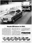 1976 Mazda 616 Limousine. Mazda läßt keinen im Stich