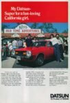 1977 Datsun F10 Hatchback. My Datsun - Super for a fun-loving California girl