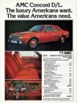 1978 AMC Concord D/L 2-Door. The luxury Americans want. The value Americans need