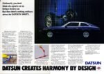 1981 Datsun 280ZX. Datsun Creates Harmony By Design