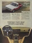 1981 Toyota SR5 Sport Truck. Toyota's Two-Seat Sports Machine