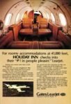1982 For roomy accommodation at 41,000 feet, Holiday Inn check into their -#1 in people pleasin'- Learjet