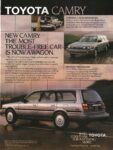 1987 Toyota Camry Station Wagon. The Most Trouble-Free Car Is Now A Wagon