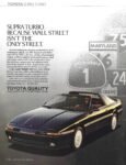 1989 Toyota Supra Turbo. Because Wall Street Isn't The Only Street