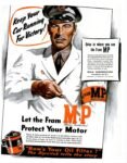1944 Keep You Car Running For Victory. Let the Fram MP Protect Your Motor