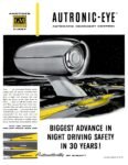 1954 Another GM First. Autronic-Eye. Automatic Headlight Control