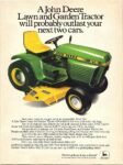 1981 A John Deere Lawn and Garden Tractor will probably outlast your next two cars